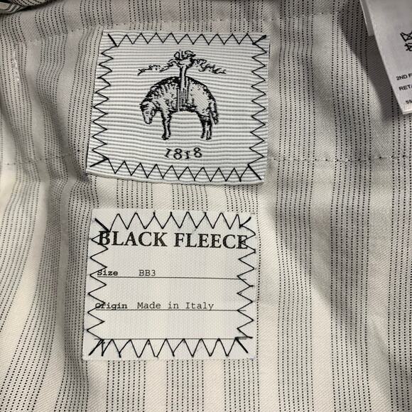 BLACK FLEECE Size 28 Burgundy Navy Plaid Wool Zip Fly Dress Pants - Picture 3 of 4